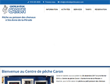 Tablet Screenshot of centredepechecaron.com